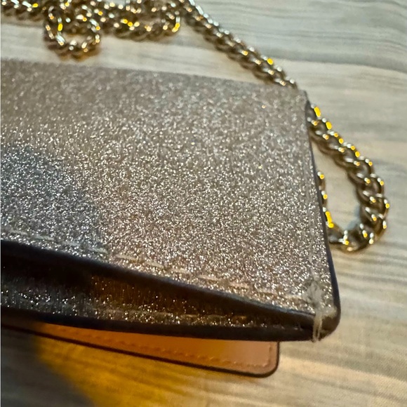 Kate Spade Pink Silver Glitter Women's Crossbody & Card Case - Like New - Picture 9 of 11